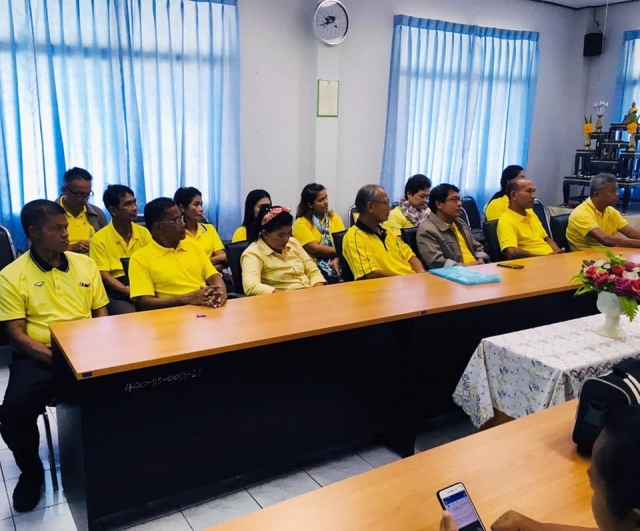 กองทุนหลักประกันสุขภาพระดับตำบลมะขามเตี้ย ต้อนรับคณะศึกษาดูงาน จากอบต.เขาโร อำเภอทุ่งสง 